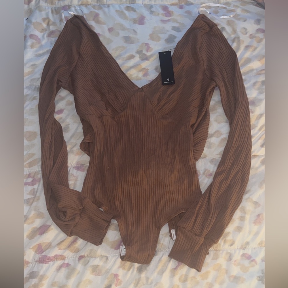 Lulu's Brown Bodysuit
